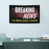 5-jähriges Jubiläum Mitarbeiterbewertung Banner (Messeveranstaltung)