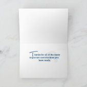 5-jähriges Mitarbeiterjubiläum Karte (Innenseite)