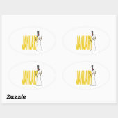 5. Januar Ovaler Aufkleber (Blatt)