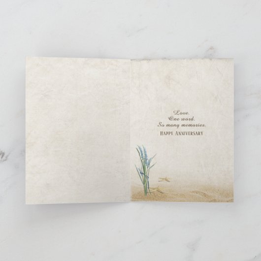 5. Jubiläum Beach Hearts Card Karte (Innenseite)