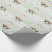 5. Jubiläum Holzherzen Geschenkpapier (Ecke)