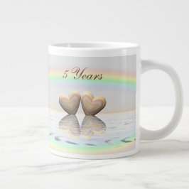 5. Jubiläum Holzherzen Jumbo-Tasse