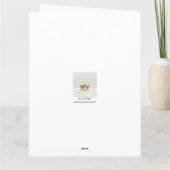 5. Jubiläum Holzherzen Karte (Rückseite)