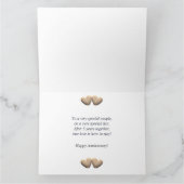 5. Jubiläum Holzherzen Karte (Innenseite)