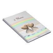 5. Jubiläum Holzherzen Notizblock (Rechte Seite)