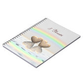 5. Jubiläum Holzherzen Notizblock (Linke Seite)