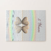 5. Jubiläum Holzherzen Puzzle (Horizontal)