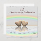 5. Jubiläum Holzhöre Einladung (Vorne/Hinten)