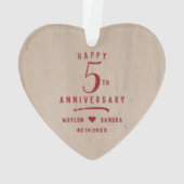 5. Jubiläum Ornament (Rückseite)