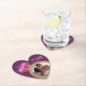 5. Jubiläum Party Rosa Turmaline Ring Foto Untersetzer (Vor Ort)