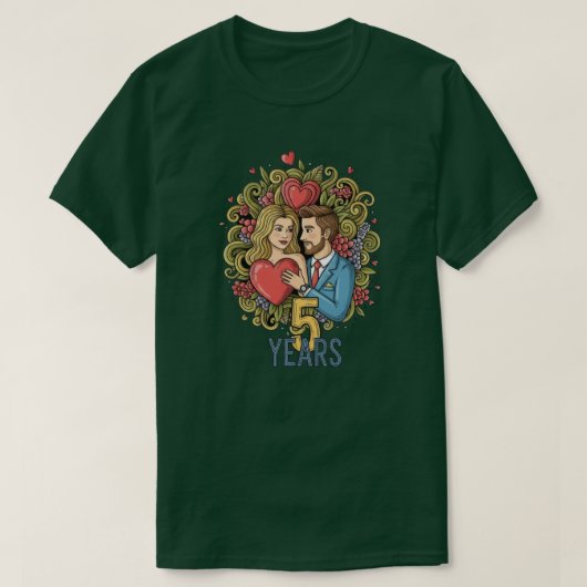 5. Jubiläum  T-Shirt (Design vorne)
