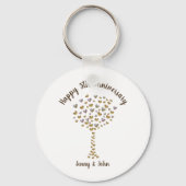 5. Jubiläumsgeschenk aus Holz Schlüsselanhänger (Vorderseite)