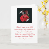 5. Jubiläumskarte Karte (Gelbe Blume)