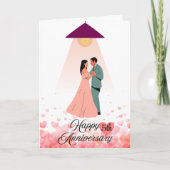 5. Jubiläumskarte mit Tanzcouch & Herz Karte (Vorderseite)