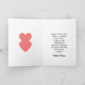 5. Jubiläumskarte mit Tanzcouch & Herz Karte (Innenseite)