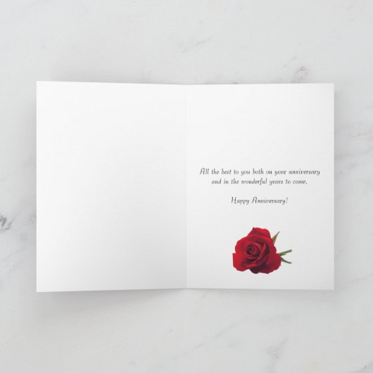 5. Jubiläumskarte, Tante & Onkel Karte (Innenseite)