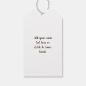 5. Jubiläumsschmetterling Geschenkanhänger (Rückseite)