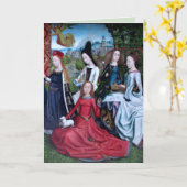 5 Jungfrauen Märtyrer in einem Garten (rechte Hälf Karte (Gelbe Blume)