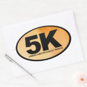 5 K OVALER AUFKLEBER (Umschlag)
