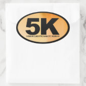 5 K OVALER AUFKLEBER (Tasche)