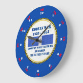 5 KAMPFSTERNE KOREANER KRIEG VETERAN GROßE WANDUHR (Winkel)