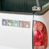 5 Kaninchen-Autoaufkleber Autoaufkleber (Auf Lkw)