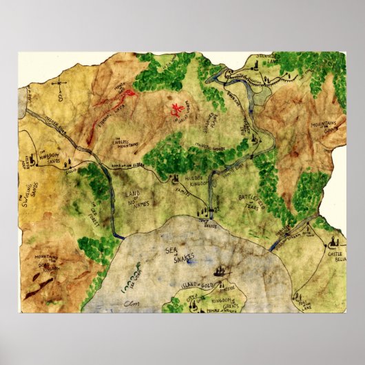 5. Karte des Vergessenen Reiches Poster (Vorne)