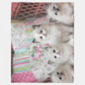 5 KITTEN FLEECEDECKE (Vorderseite)
