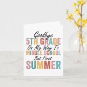 5. Klasse auf dem Weg zur Mittelschule, aber erste Karte (Gelbe Blume)