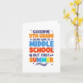 5. Klasse auf dem Weg zur Mittelschule, aber erste Karte (Gelbe Blume)