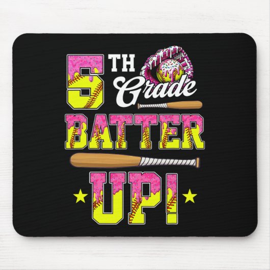 5. Klasse Butter Up Softll Eis Drip Ck Zur Schule Mousepad (Vorne)