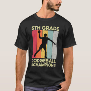 5. Klasse Dodgeball Player Retro Kids Dodgeball T-Shirt