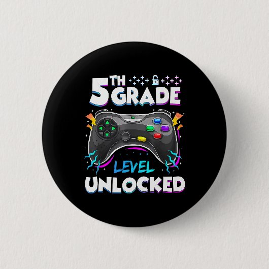 5. Klasse freigeschaltet Zurück zur Schule Erster Button (Vorderseite)