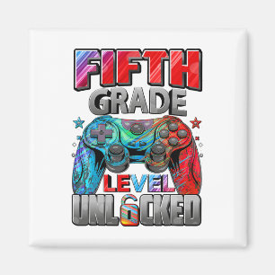 5. Klasse freigeschaltete Gaming-Gamer-Jungs zurüc Magnet