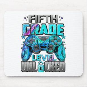 5. Klasse freigeschaltete Spiele Gamer Jungen Zurü Mousepad