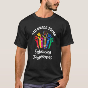 5. Klasse Gruppe Akzeptiert Unterschiede Autismus T-Shirt
