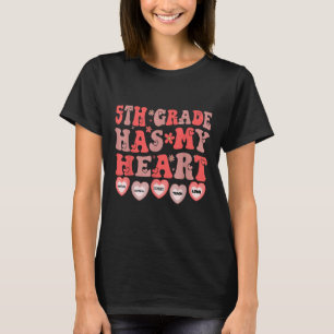 5. Klasse hat mein Herz Fünfte Klasse Lehrer Valen T-Shirt