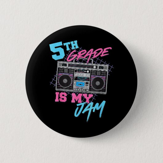 5. Klasse ist meine Jam Fun Lehrer Schüler zurück Button (Vorderseite)