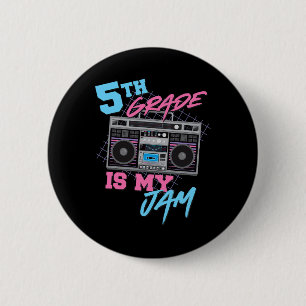 5. Klasse ist meine Marmelade - Vintager 80er Boom Button