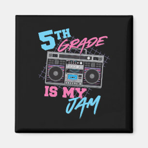 5. Klasse ist meine Marmelade - Vintager 80er Boom Magnet