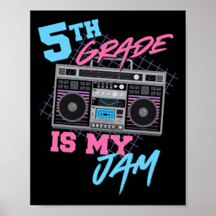 5. Klasse ist meine Marmelade - Vintager 80er Boom Poster
