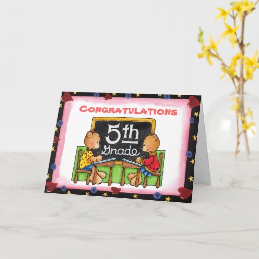 5. Klasse Karte (Gelbe Blume)