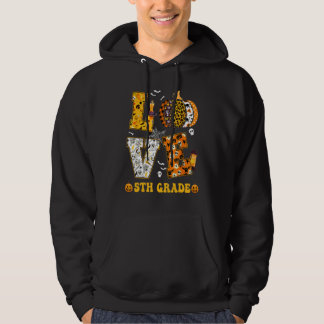 5. Klasse Kürbis Lehrer Schüler Liebe Halloween C Hoodie