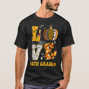 5. Klasse Kürbis Lehrer Schüler Liebe Halloween C T-Shirt
