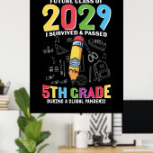 5. Klasse Lehrer 5. Klasse während einer globalen Poster (Heimbüro)