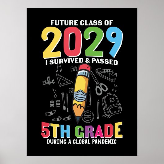 5. Klasse Lehrer 5. Klasse während einer globalen Poster (Vorne)