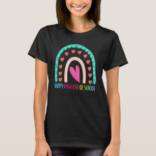 5. Klasse Lehrer Happy Letzten Tag Schule Regenbog T-Shirt