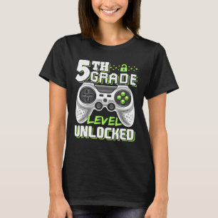 5. Klasse Level freigeschaltetes Videospiel Zurück T-Shirt