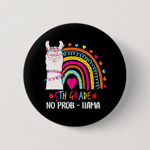 5. Klasse No Prob Llama Lehrer Regenbogen Zurück z Button