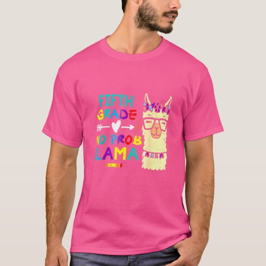 5. Klasse Nr. Prob Llama 5. T-Shirt (Vorderseite)